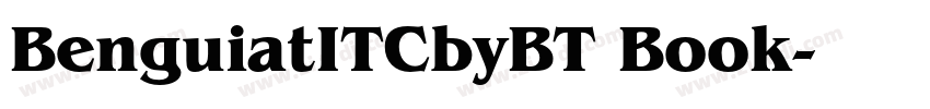 BenguiatITCbyBT Book字体转换